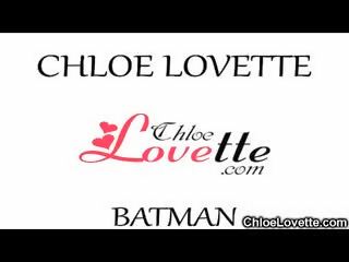 Sexy, e imët adoleshent chloe lovette është në të saj i preferuar batman