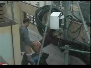Sex clip porno en la terraza Argentina