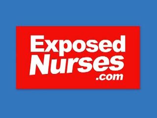 Exposed nurses: super şepagat uýasy playing with her serpikdirme