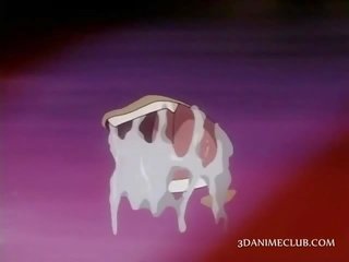 Excited hentai sex movie doll rubbing her dripping cunt