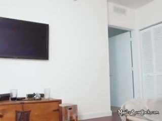 Garaja gyz arianna blowing her başlyk with ellik