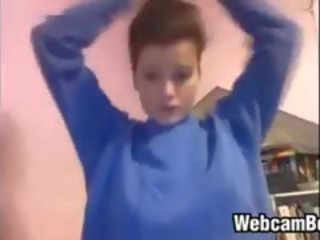 Sladký dívka bliká ji privates