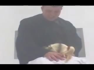 Young lady Sucks Professor's prick