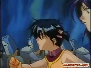 Chained Hentai Gets Licked Her Tits And Wetpussy By Horse Ma