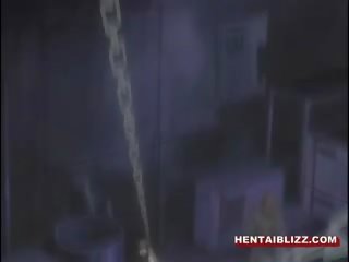Chained Hentai Bigtits With Muzzle Brutally Gangbanged And