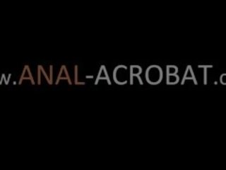 Three Anal Babes Acrobats Vibrating Anus
