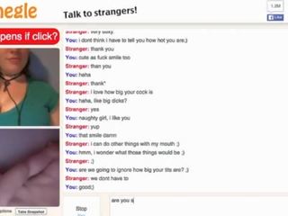 Velký sýkorka teenager škádlí na omegle