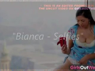 Girls Out West: Busty brunette teen diva dildos her sweet cunt