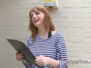 Uzyn uly emjekli young female toying gyzyl saçly sub