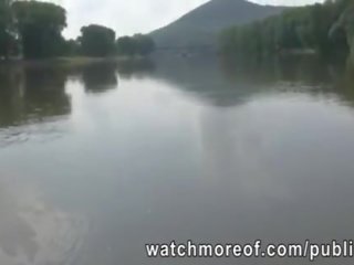Charming tits chick quickie sex on a boat