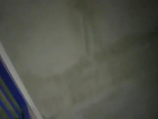 Brunette teen sucks huge member and fucks in public garage