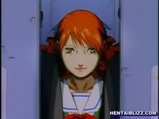 Beautiful hentai brutally fucked by some brats