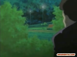 Japonská coed anime dostane prstoklad ji prdel