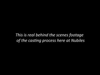 Nubiles Casting - Cameras roll on her very first hardcore shoot