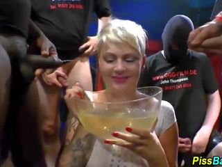 Slut gets piss padusan