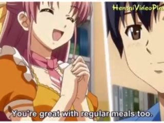 Lahodný anime holky v sauna
