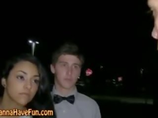 Real rumaja in limo embracing