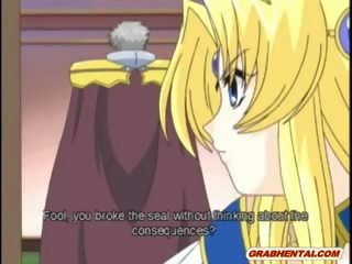 Busty Hentai Princess Sucking Bigcock