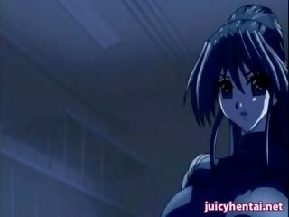 Enchanting anime brunette getting a huge peter
