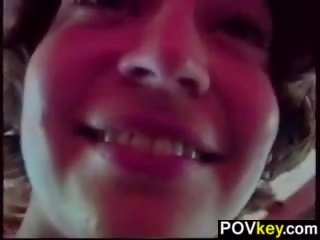 Hairy Chick Riding On A Sybian POV
