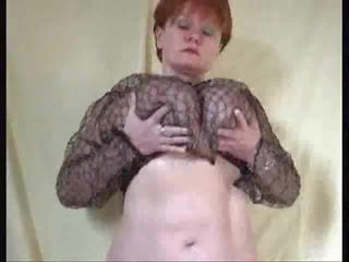 Sexually aroused british big tits fuck her self
