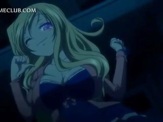 Blond kiimaline hentai mesi kiusasid riist koos a