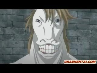 Hentai me bigtits monsters gangbanged dhe i madh maskë spermë