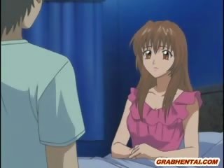 Troia cartoni animati bambola giovane signora con enorme meloni prende assfucked da suo fratelli fidanzato