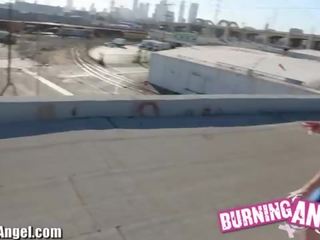 Burning Angel Rooftop POV Joanna Angel Solo Masturbation