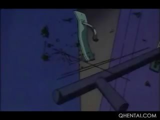 Hentai feature Pussy Fisted Hard By A Tramp In Gangbang