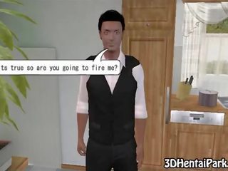 3d gara haired seductress gives a agzyňa almak and