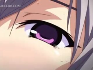 Busty Anime teenager Getting Massive Boobs Squeezed In Close-up
