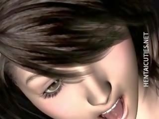 Brunet 3d anime cookie gets fucked