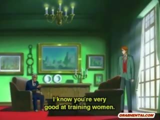 Chained Hentai Maid Self Masturbating In Front Of Her Dr.