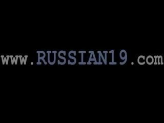 Small russian lover in the shocking bath