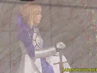 Jepang enchantress in seragam fingered