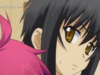 Teenage hentai seductress checking her susu in the pangilon