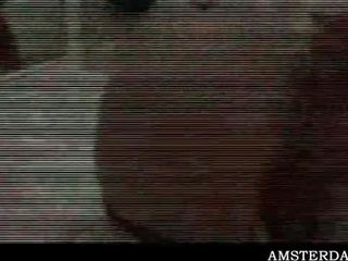 Randy amsterdam turist prst fukanje spremljevalka muca