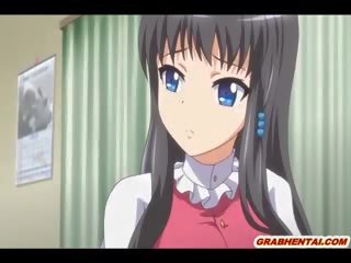 Bigtits hentai ar a muzzle izpaužas wetpussy poked