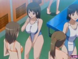 I madh titted hentai stunner në rroba banje merr fucked