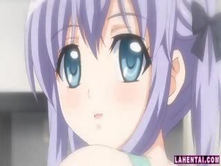 Attractive little manga model on top
