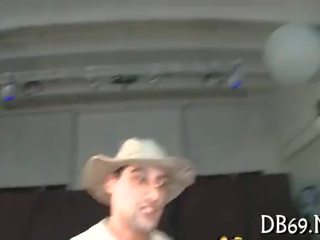 Obese discussing strumpet sucking member