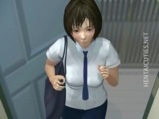 Charming 3d anime lady gets amjagaz rubbed