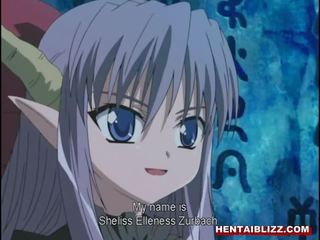 Barmfager anime stunner fanget og slikket henne fitte