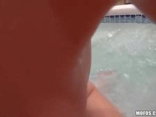 Amateur whore gets doggy anal fucked in the jacuzzi