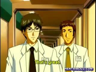 Captive Hentai Gets Squeezed Her Bigboobs By Naughty therapist