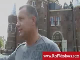 Turist enjoying a sikiş tour in amsterdam
