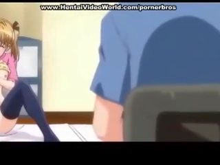 Anime ýaşlar daughter sets up fun fuck in bed