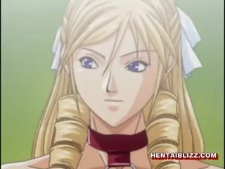 Chained Hentai member Gets Licked And Fucked