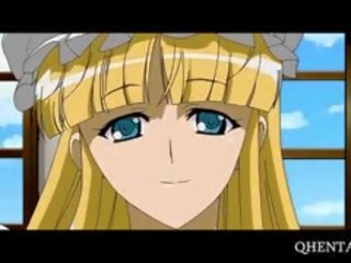 Chained Hentai Blonde Taking shaft Hardcore